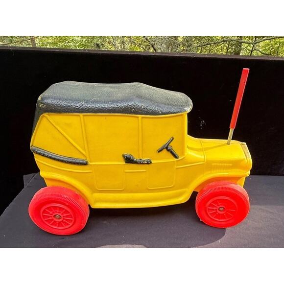 Old Marx Toys Kids Riding Ride On Car Vtg Plastic Model A Toy *Missing Handle - Picture 1 of 12